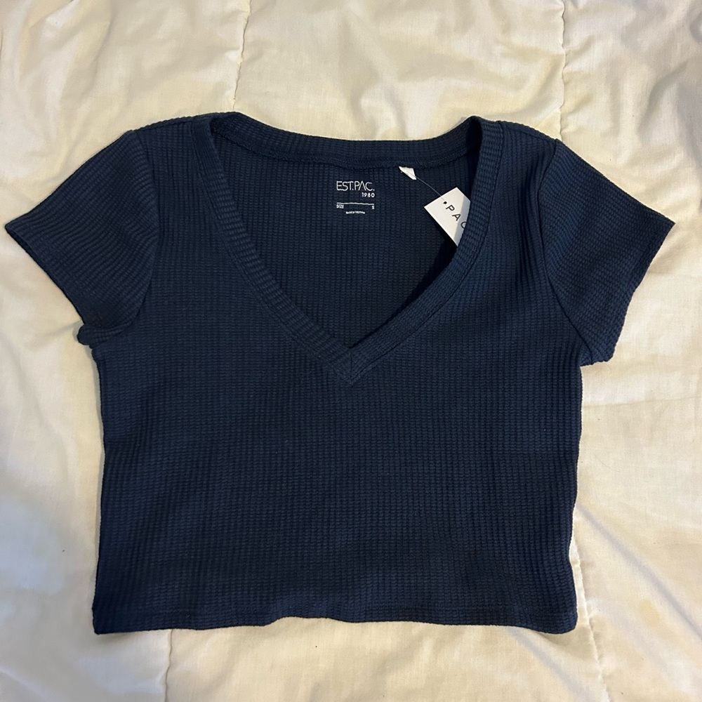 PacSun Navy Crop Top